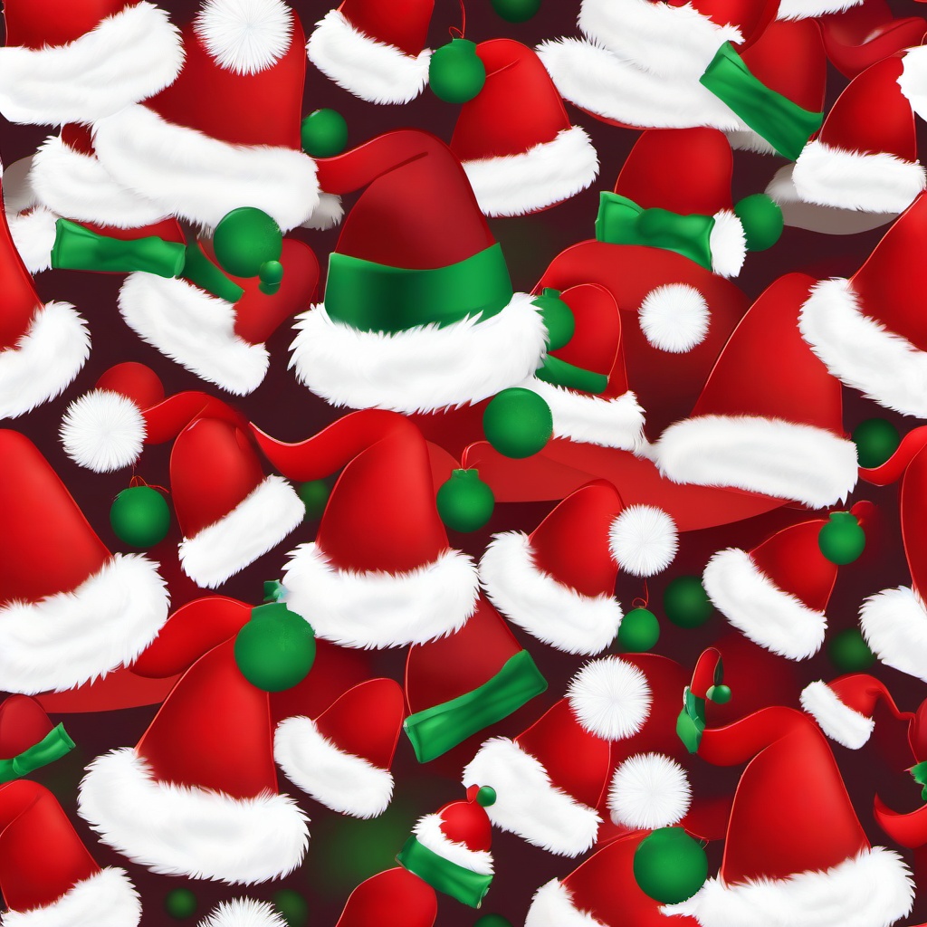 Christmas Hat PNG clipart - Santa hat with a fluffy white brim  