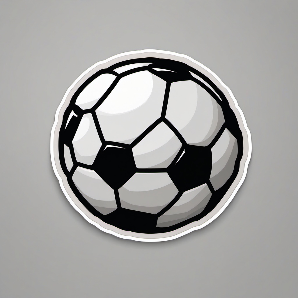 Soccer Ball Emoji Sticker - Sporting enthusiasm, , sticker vector art, minimalist design