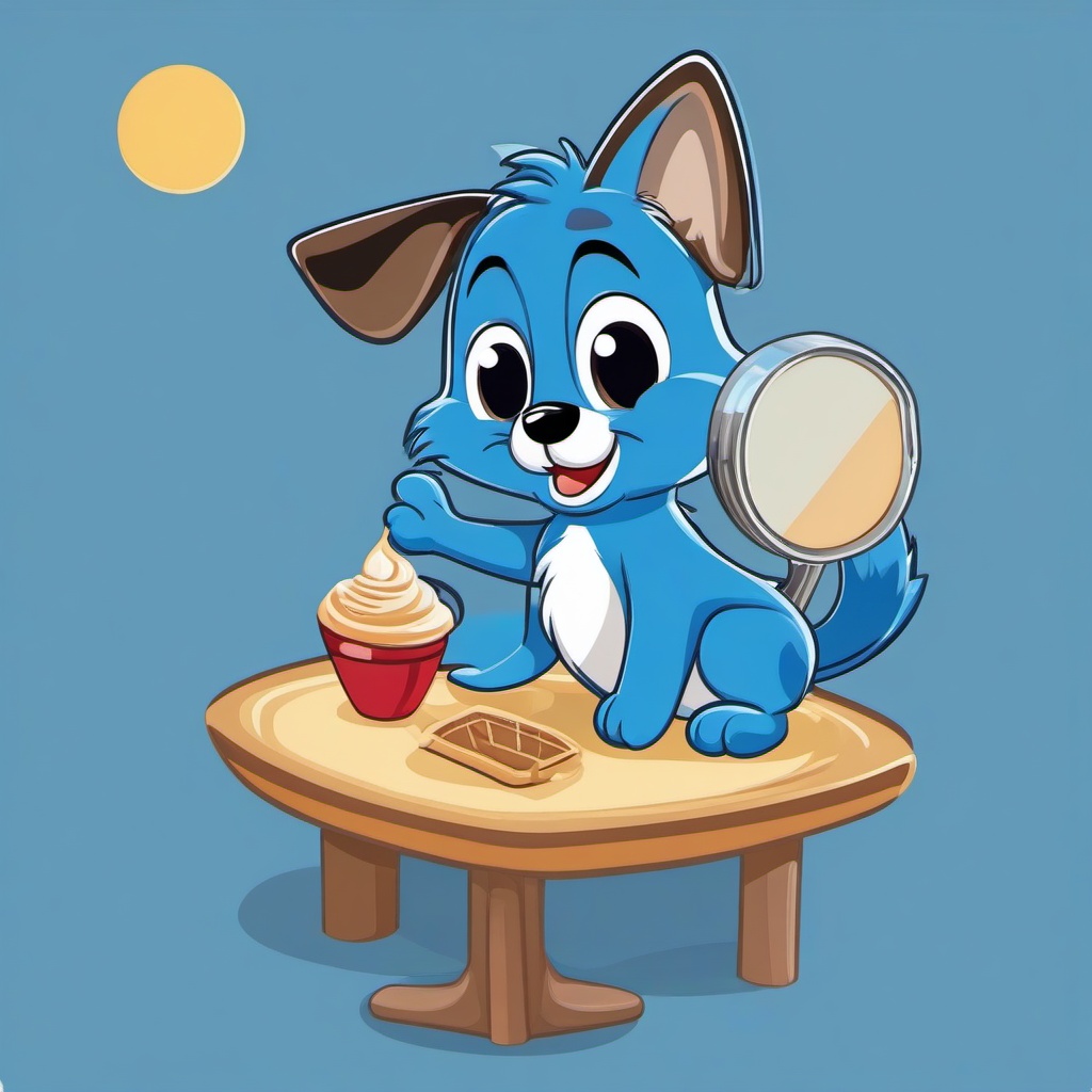 Bluey clipart - Bluey having fun at home  vector clipart