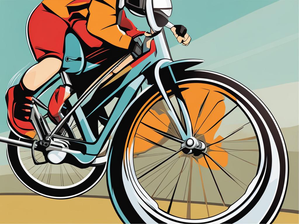 bike clipart: energetic bike ready for a ride. 