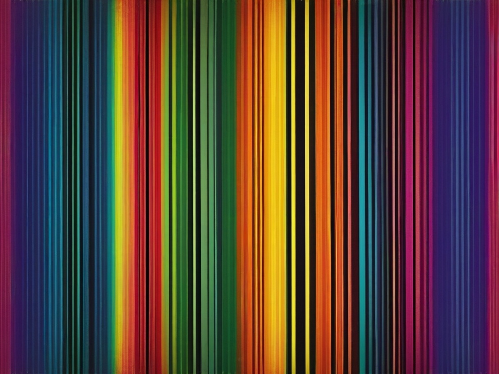 Rainbow Retro Background  