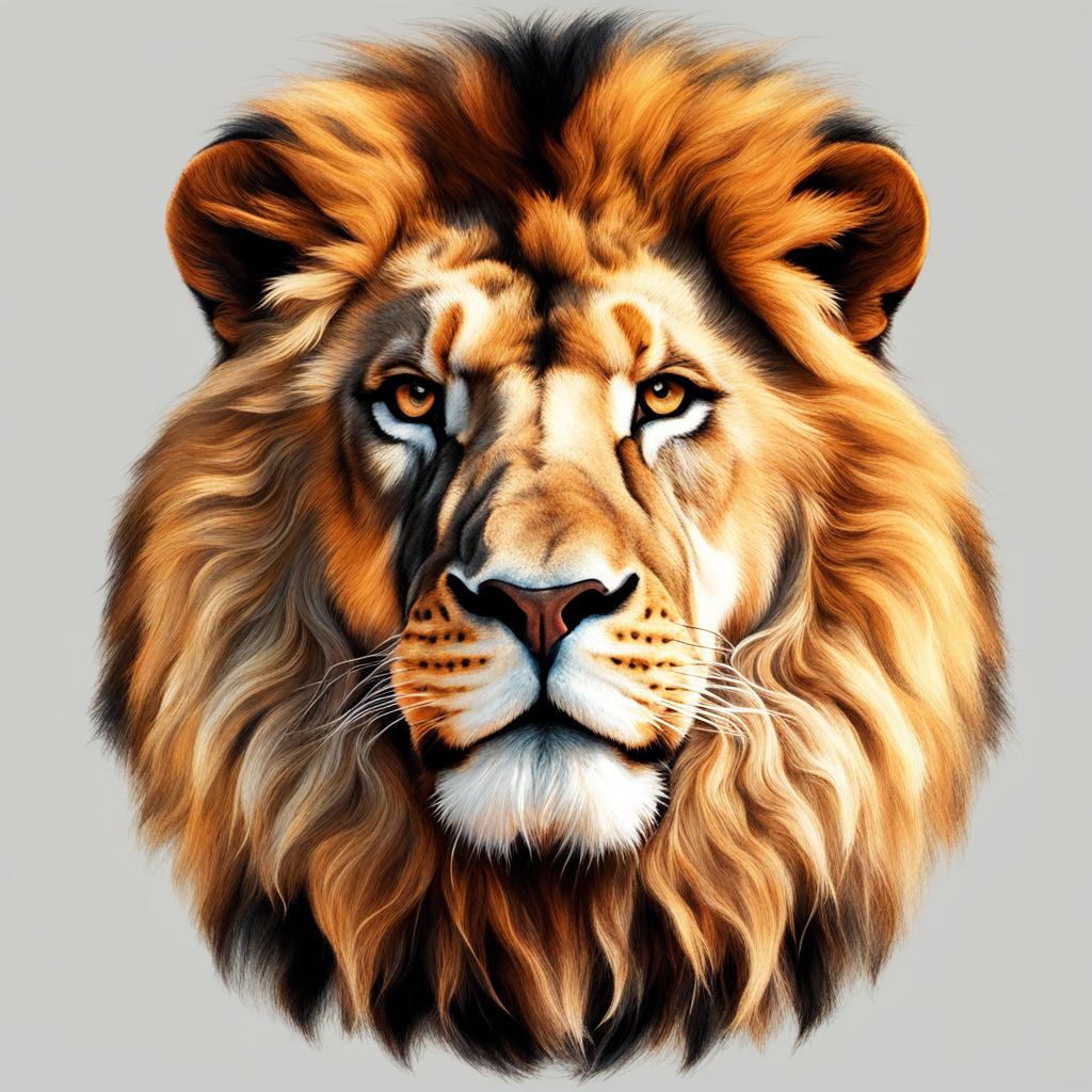 lion clipart transparent background - roaring with regal power. 