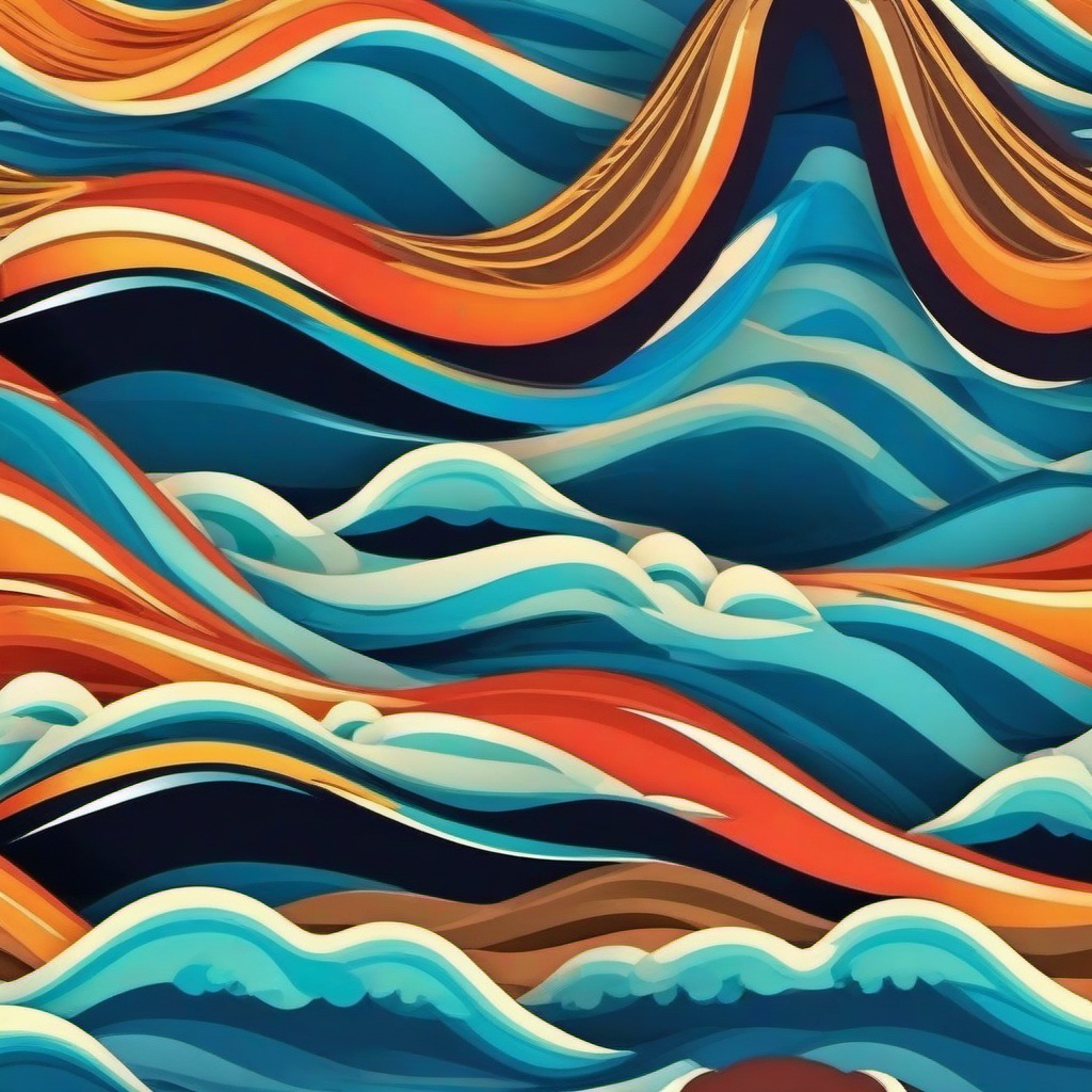 Wave Background Wallpaper - waves cartoon background  