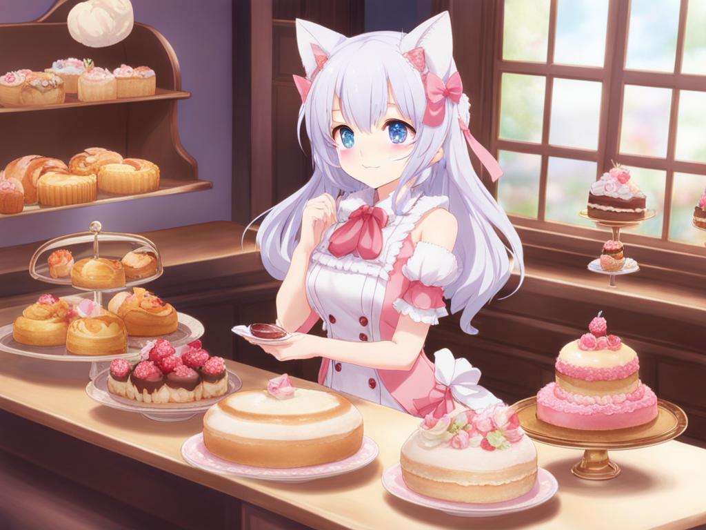 nekopara runs a cozy catgirl patisserie. 