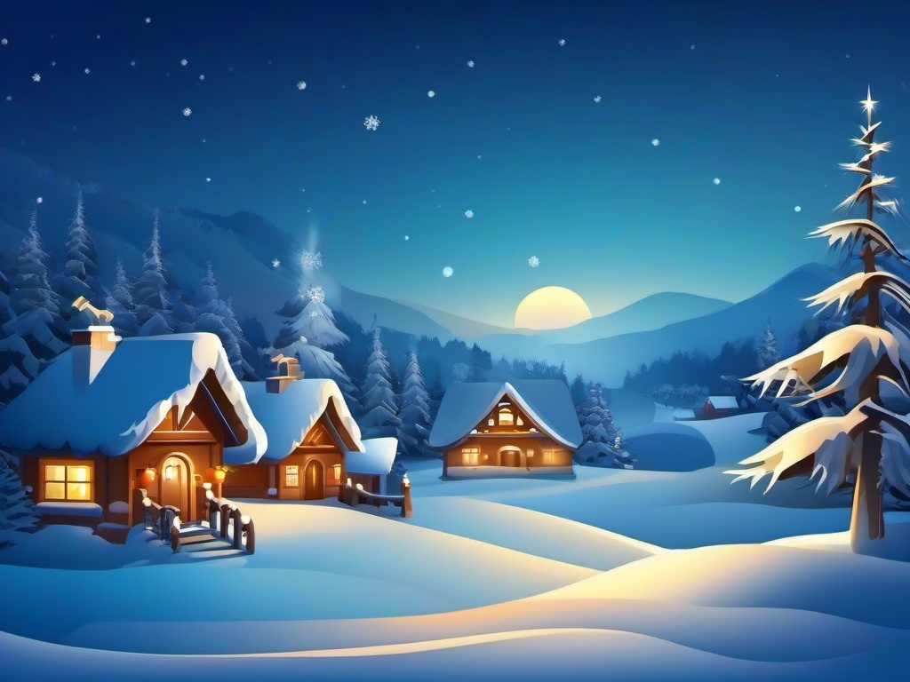 Christmas Winter Background  