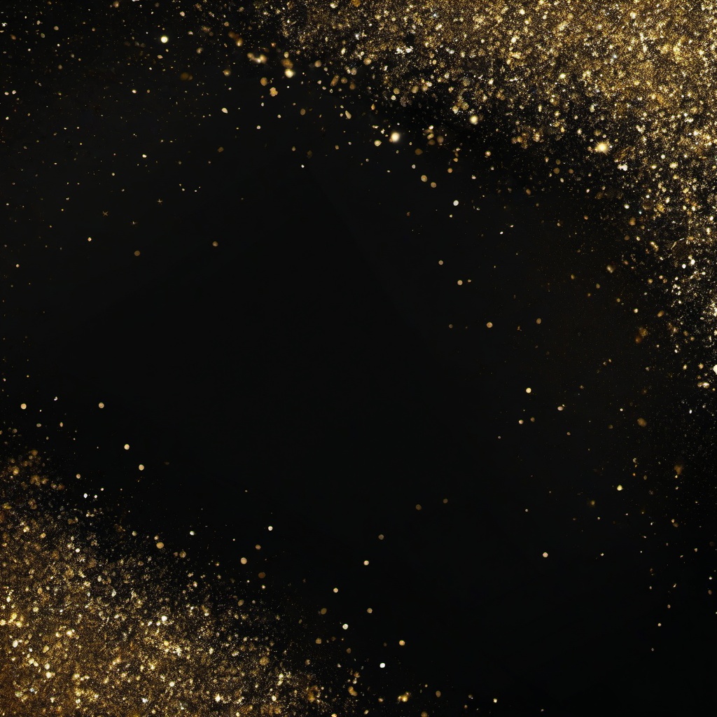 Glitter background - black with gold glitter background  