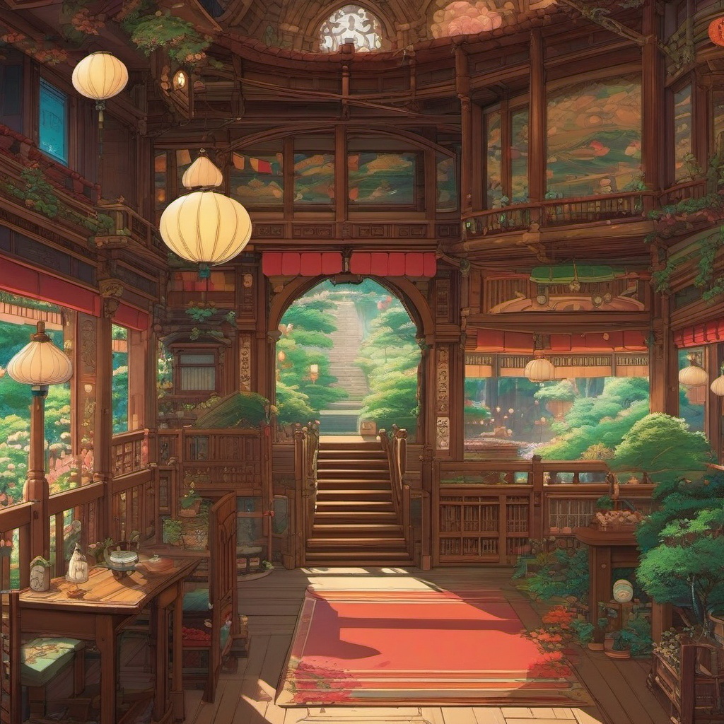 Studio Ghibli Wallpaper - Studio Ghibli's Spirited Away  wallpaper style, intricate details, patterns, splash art, light colors