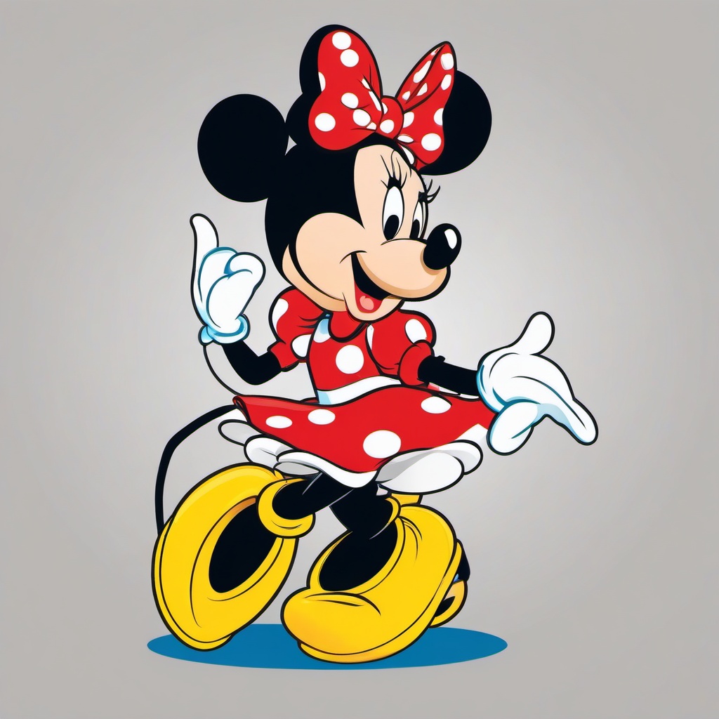 Minnie Mouse clipart - Minnie Mouse in a classic pose  vector clipart