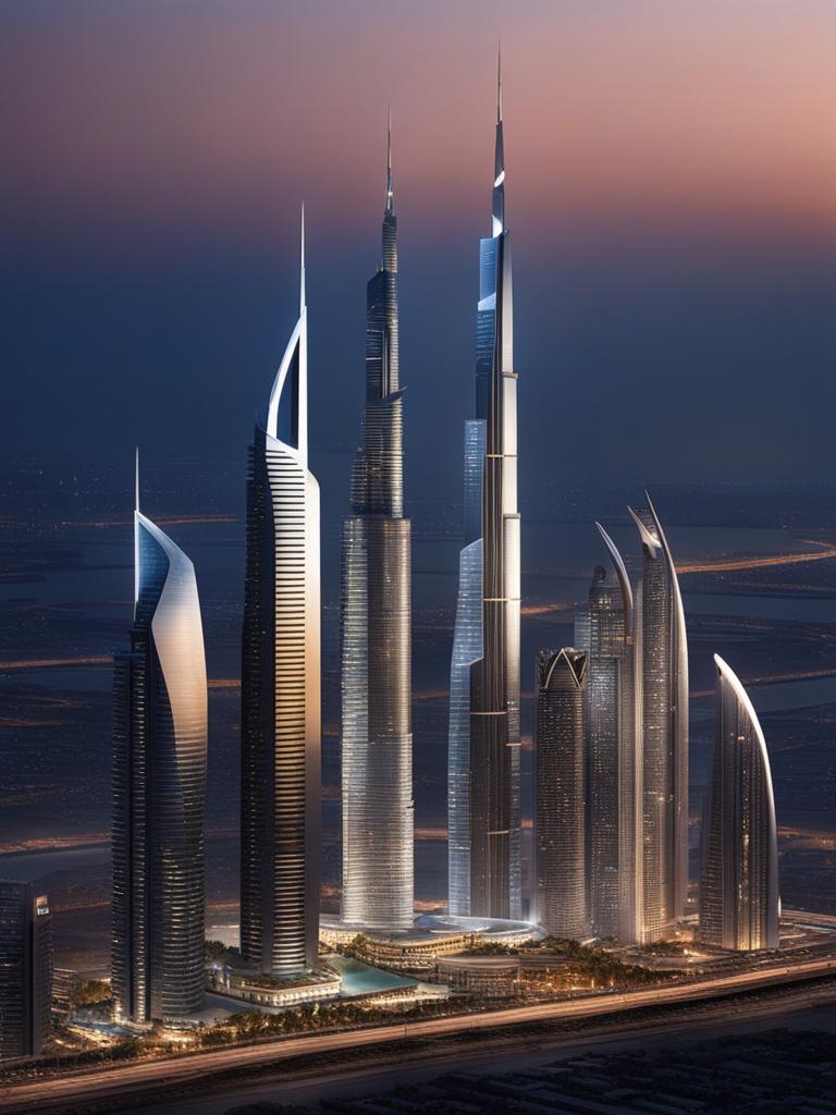 city of the future: dubai's skyscrapers as crystal towers 