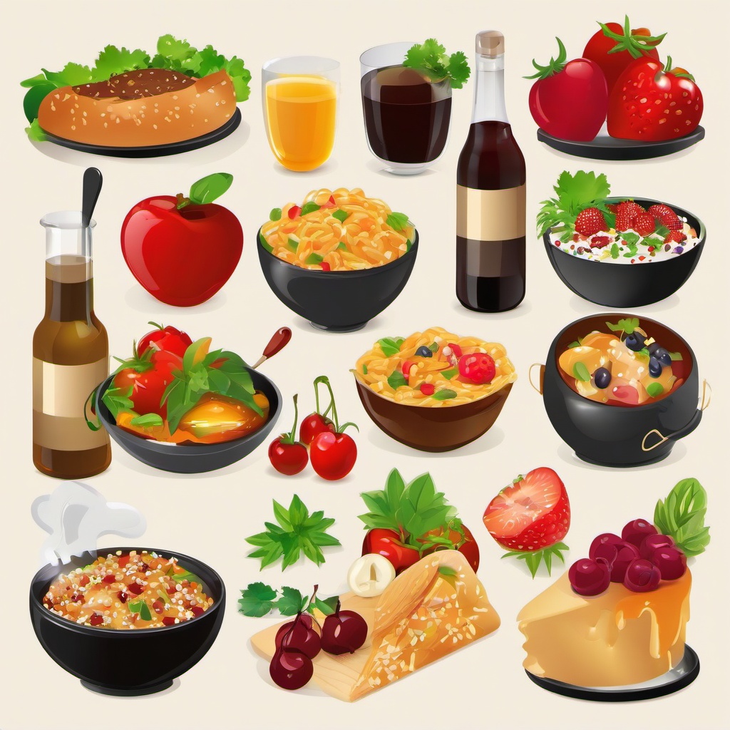 Cooking clipart - food tasting event  vector clipart