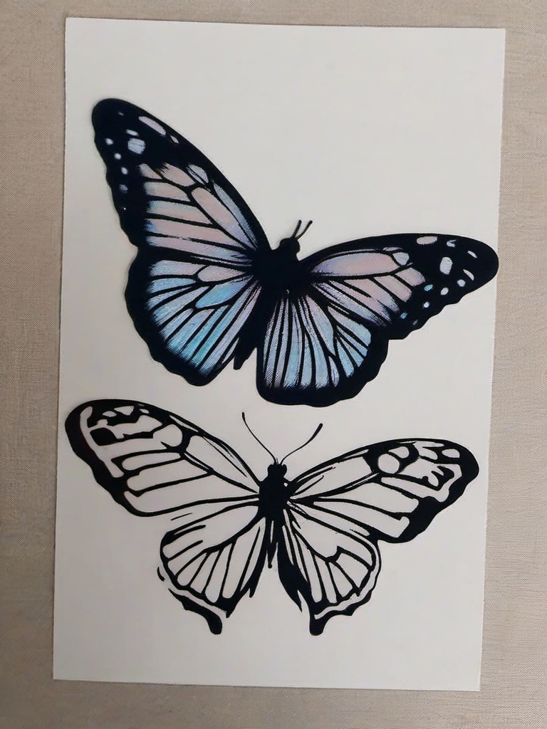 harry styles butterfly temporary tattoo  