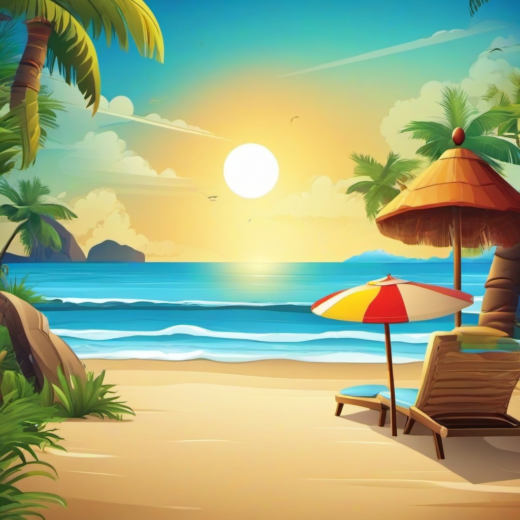 Beach Background Wallpaper - beach cartoon background hd  