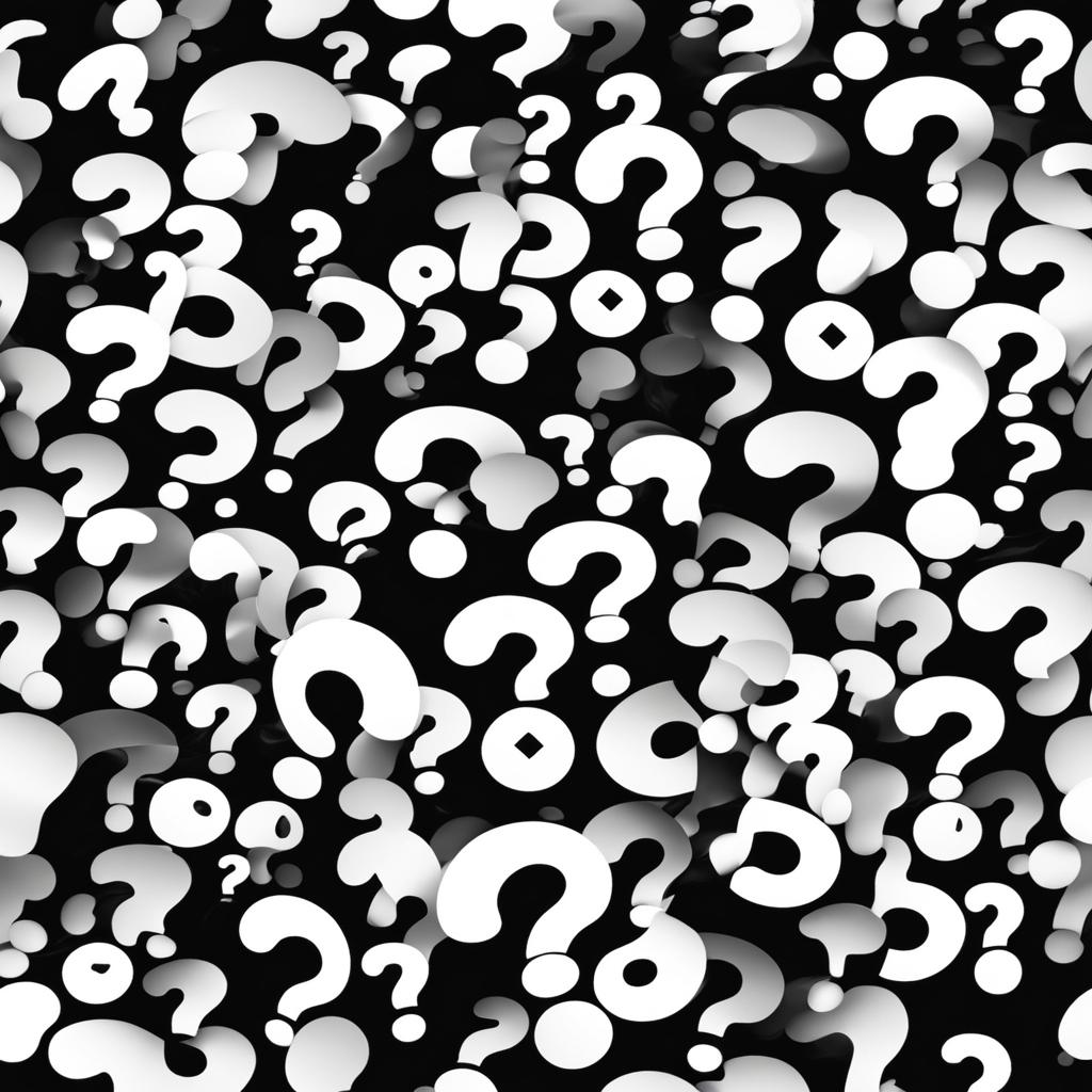 question mark clipart black and white 