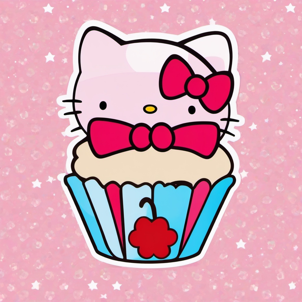 Hello Kitty clipart - Hello Kitty in a cupcake theme  clipart