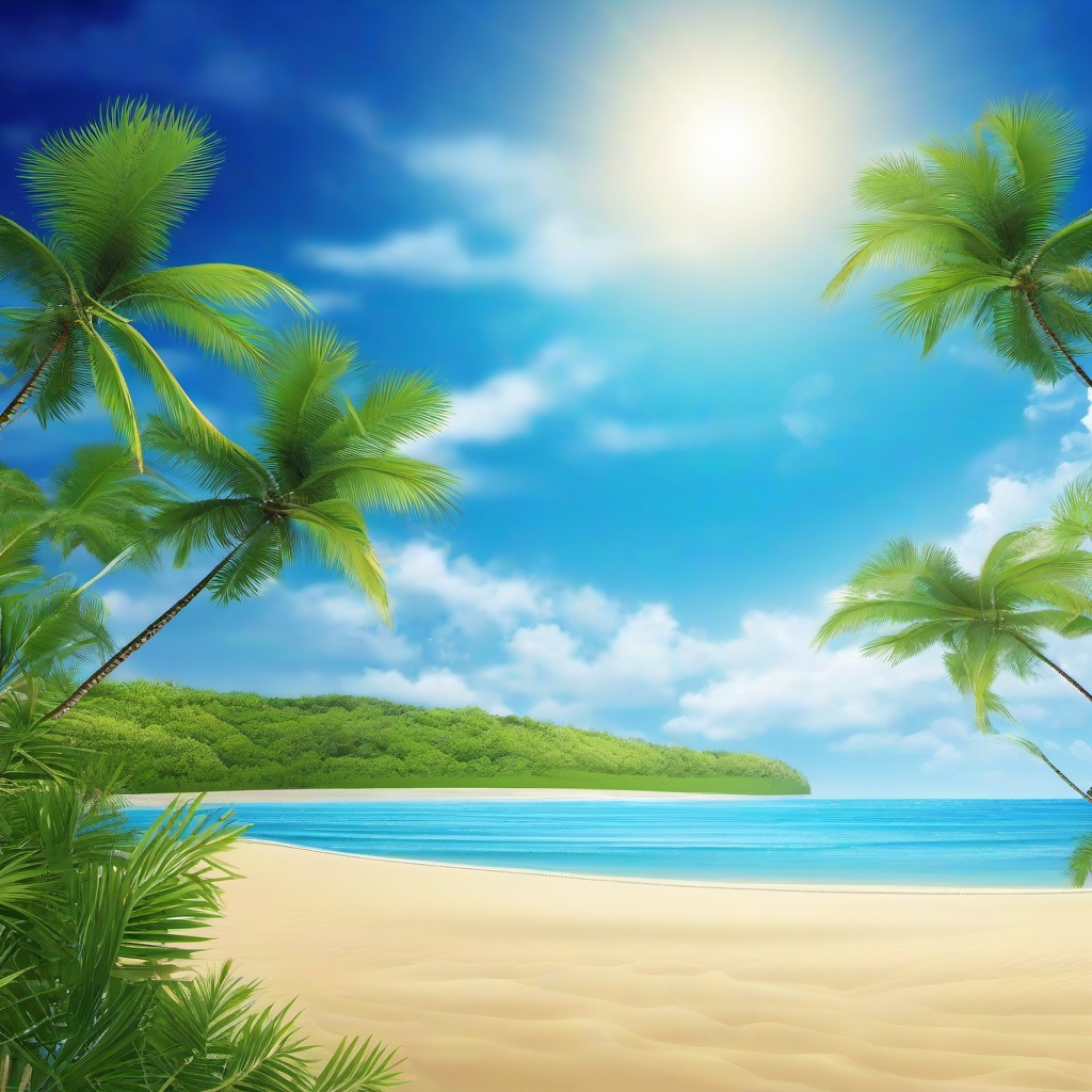 Beach Background Wallpaper - beach and sky background  