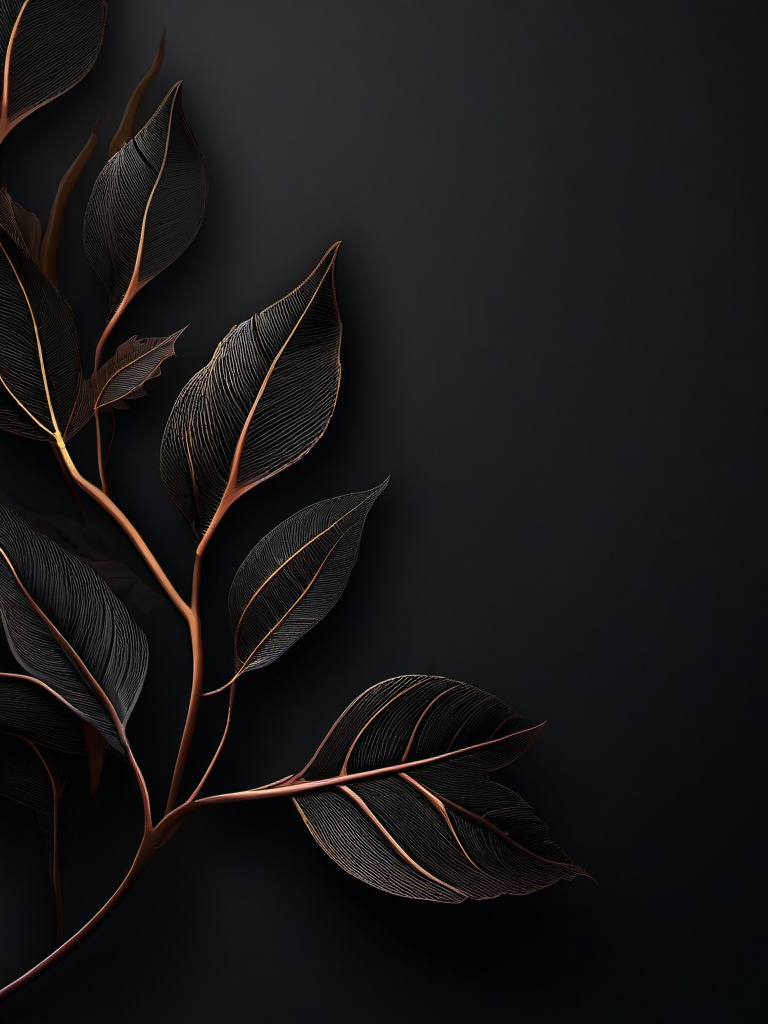 Dark Leaf Background  ,mobile iphone background wallpaper