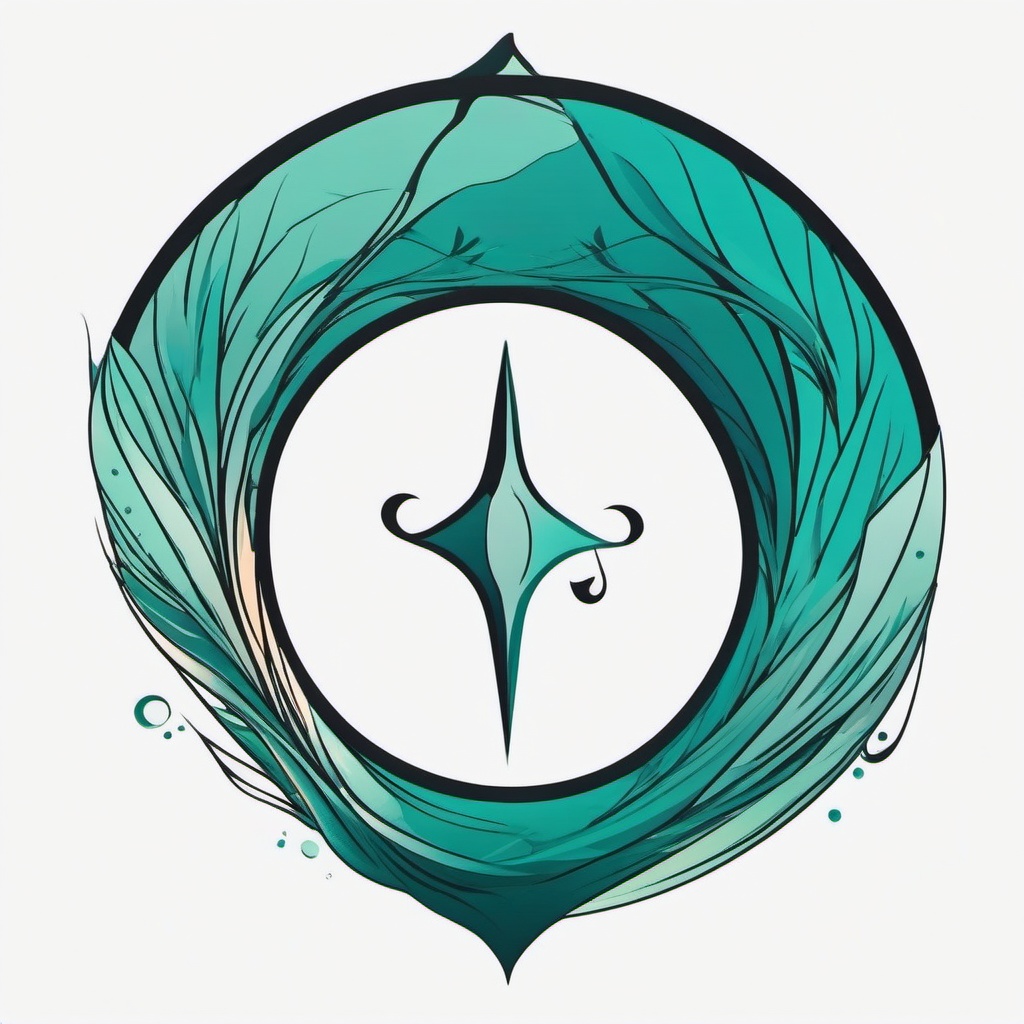 pisces tattoo minimalist  simple vector color tattoo