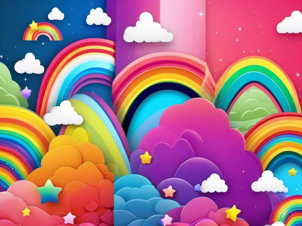 rainbow wallpaper cute  ,desktop background wallpaper