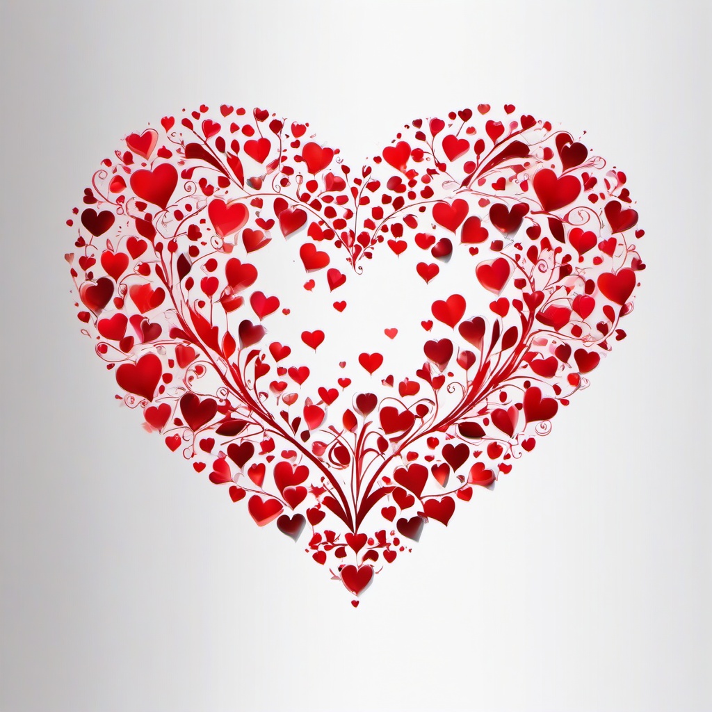 Heart Background Wallpaper - red heart in white background  