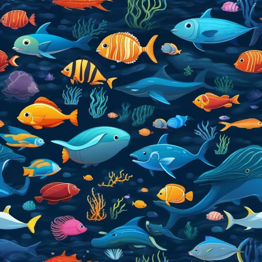 Ocean Background Wallpaper - deep sea cartoon background  