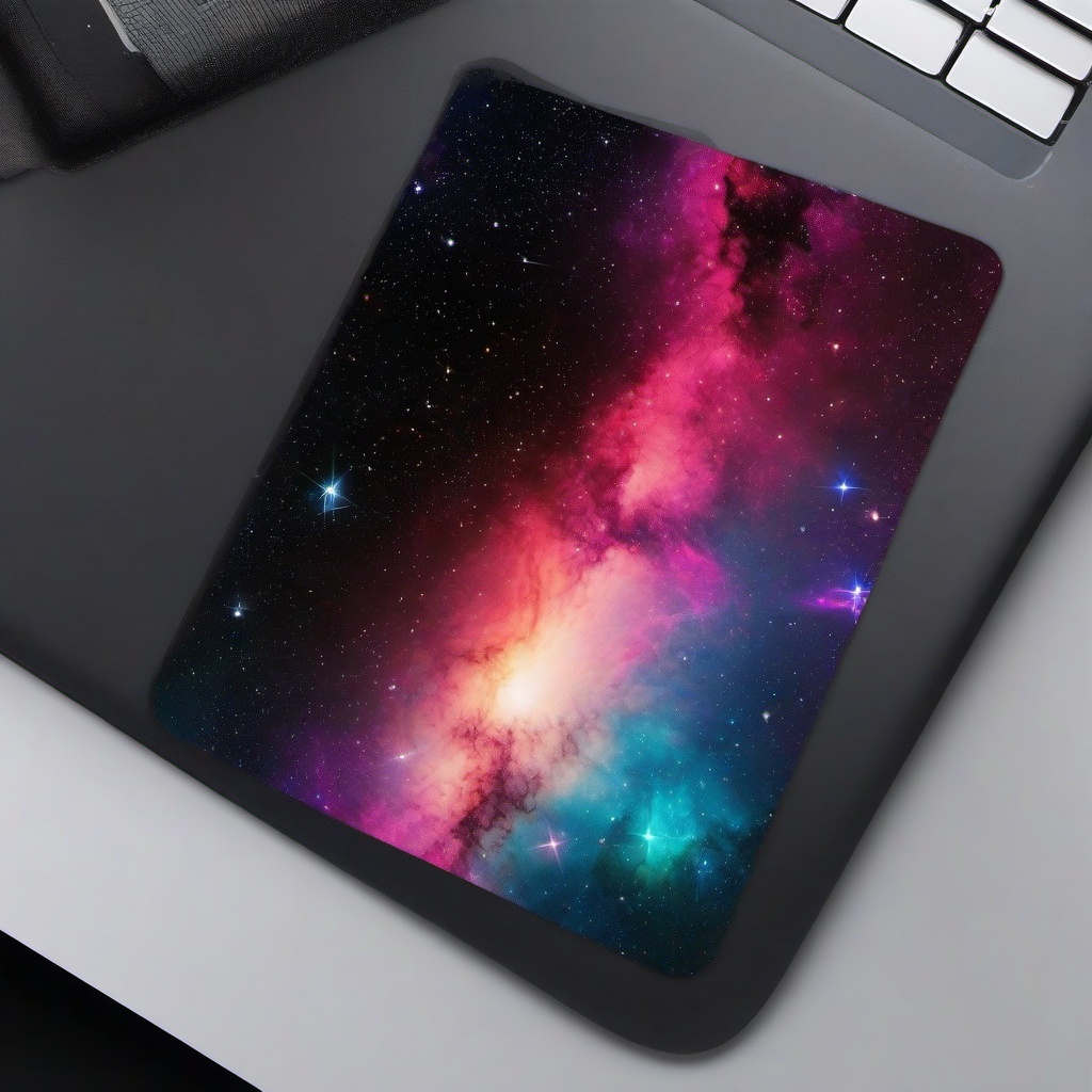 Galactic Nebula Sticker - Colorful nebula in the Milky Way galaxy, ,vector color sticker art,minimal