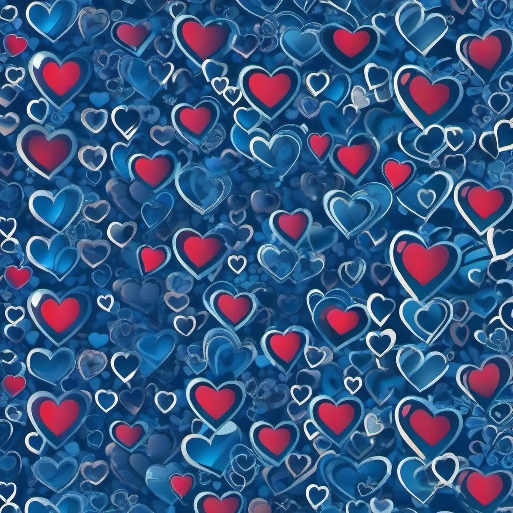 Heart Background Wallpaper - blue heart pattern wallpaper  