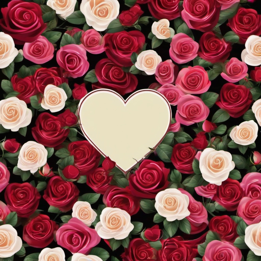 Heart Background Wallpaper - hearts and roses background wallpaper  