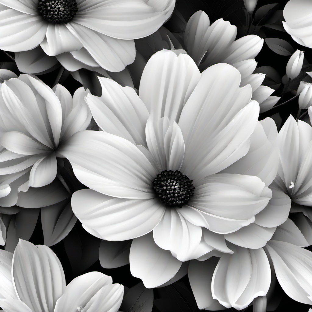 Flower Background Wallpaper - black and white flower wallpaper  