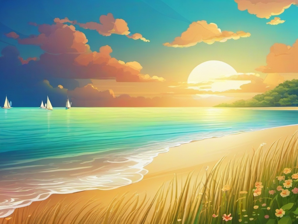 Summer Sea Wallpaper  background