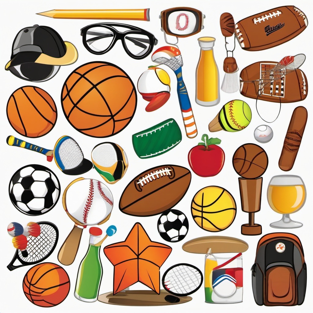 August clipart - August sports events and activities  