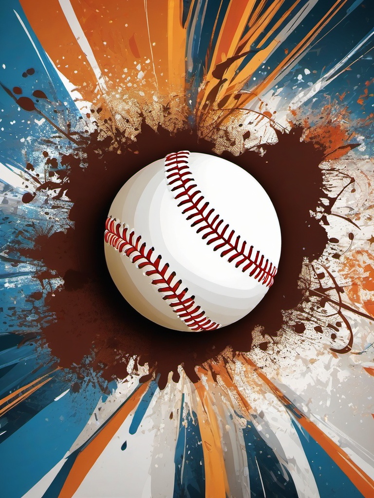 Baseball Background - Intense Baseball Game Action  intricate patterns, splash art, wallpaper art