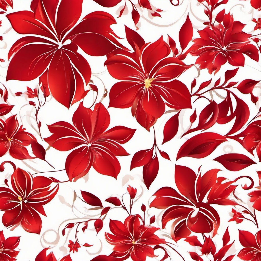 Red Background Wallpaper - red flower white background  