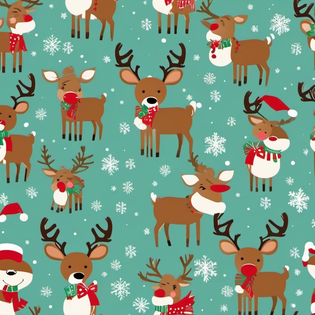 Christmas Background Wallpaper - cute rudolph wallpaper  