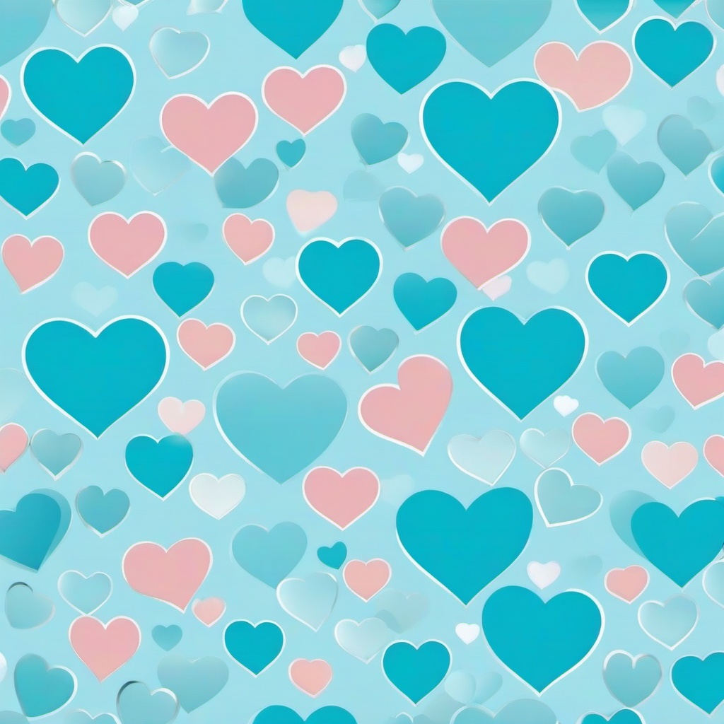 Heart Background Wallpaper - light blue heart background  