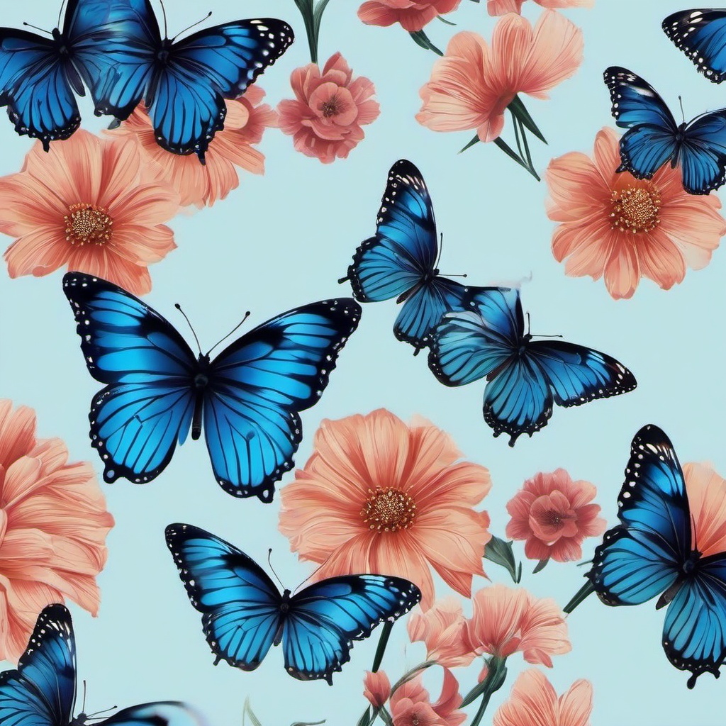 Butterfly Background Wallpaper - aesthetic butterfly wallpaper blue  