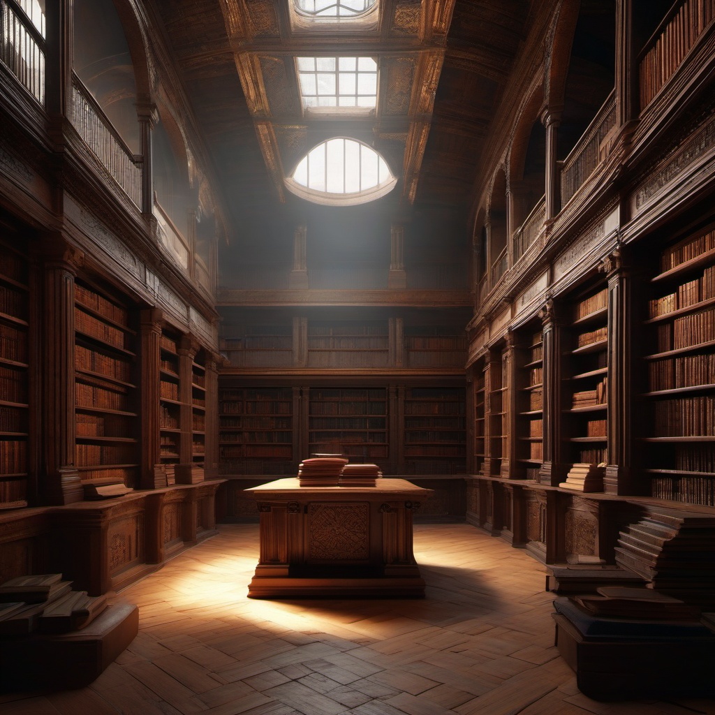 Dusty bookshelf in an ancient library rearranges its own books, revealing hidden knowledge.  8k, hyper realistic, cinematic