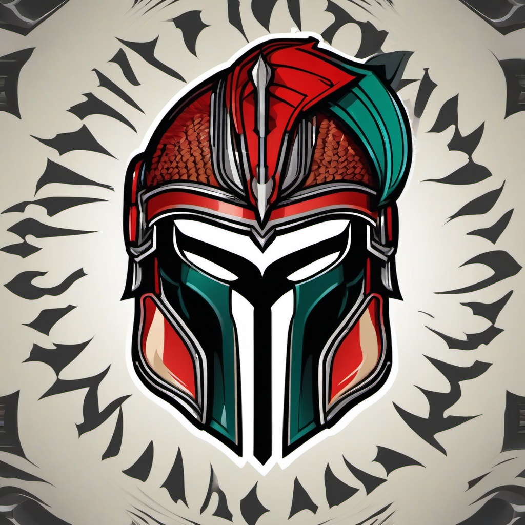 tattoo helmet spartan  simple vector color tattoo