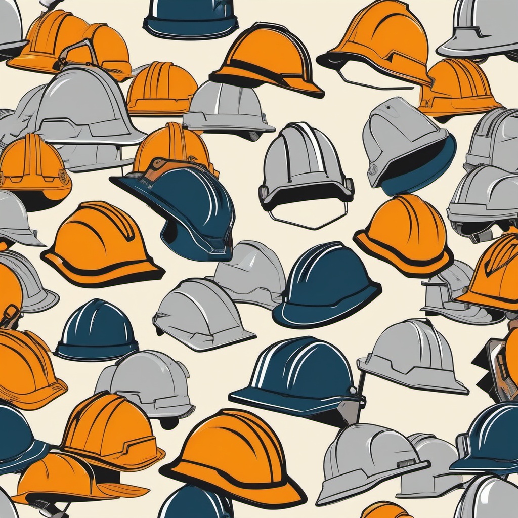 Hard Hat clipart - A protective hard hat worn by construction workers., ,vector color clipart,minimal