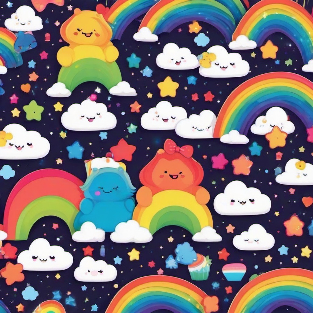 Rainbow Background Wallpaper - kawaii rainbow wallpaper  