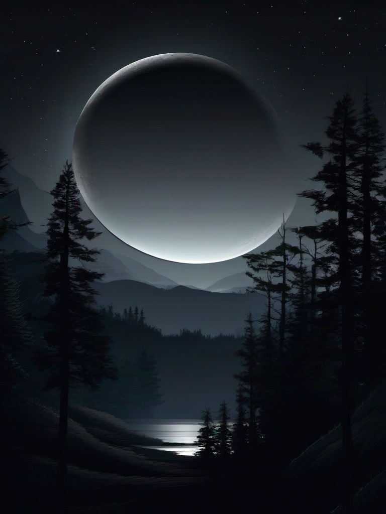 Dark Wallpaper Moon  ,mobile iphone background wallpaper