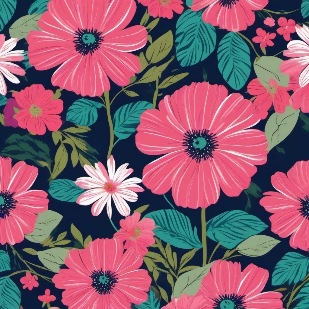 preppy flower wallpaper  background