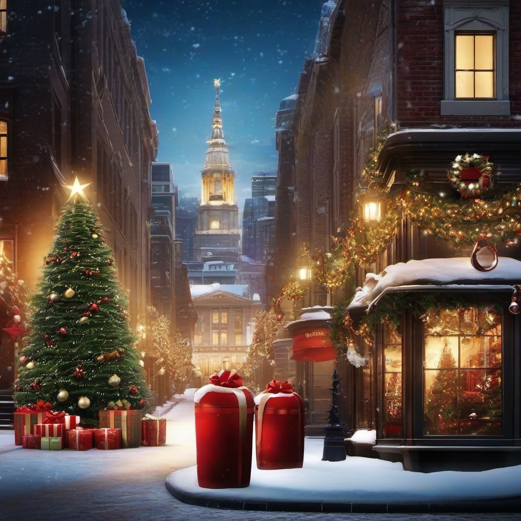 Christmas Background Wallpaper - christmas in the city wallpaper  