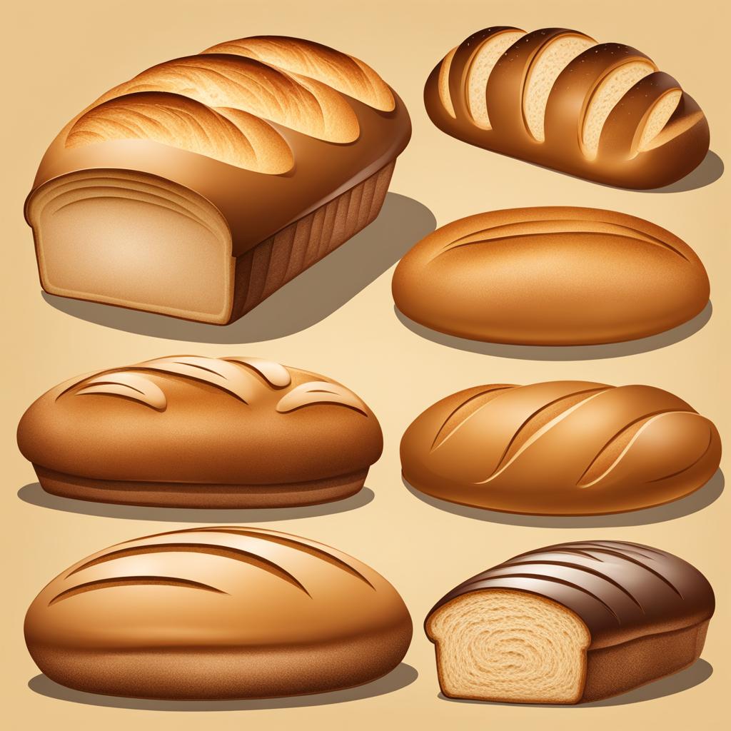 bread clipart - a freshly baked loaf of bread, its warm aroma filling a bustling bakery 