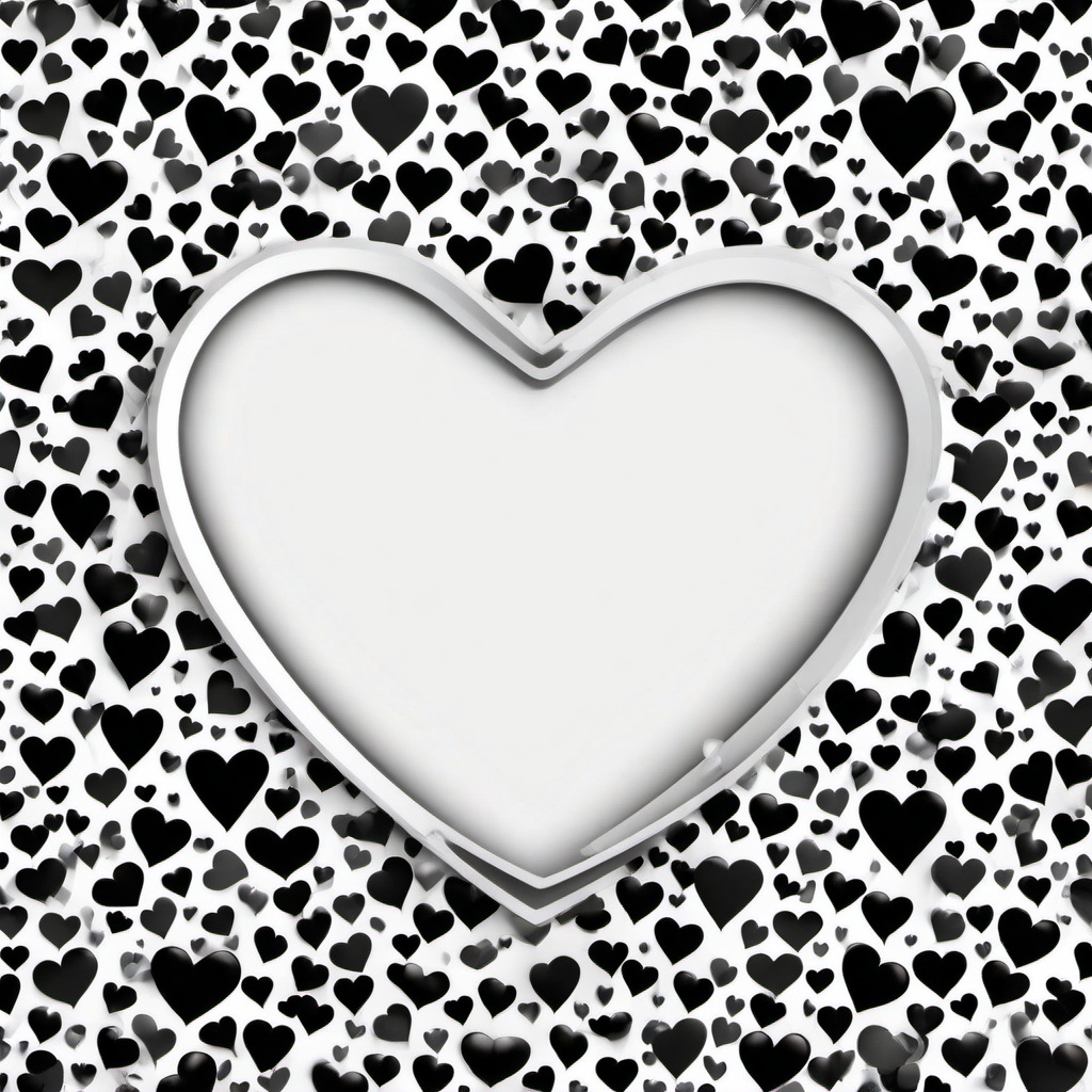 Heart Background Wallpaper - white heart and black background  