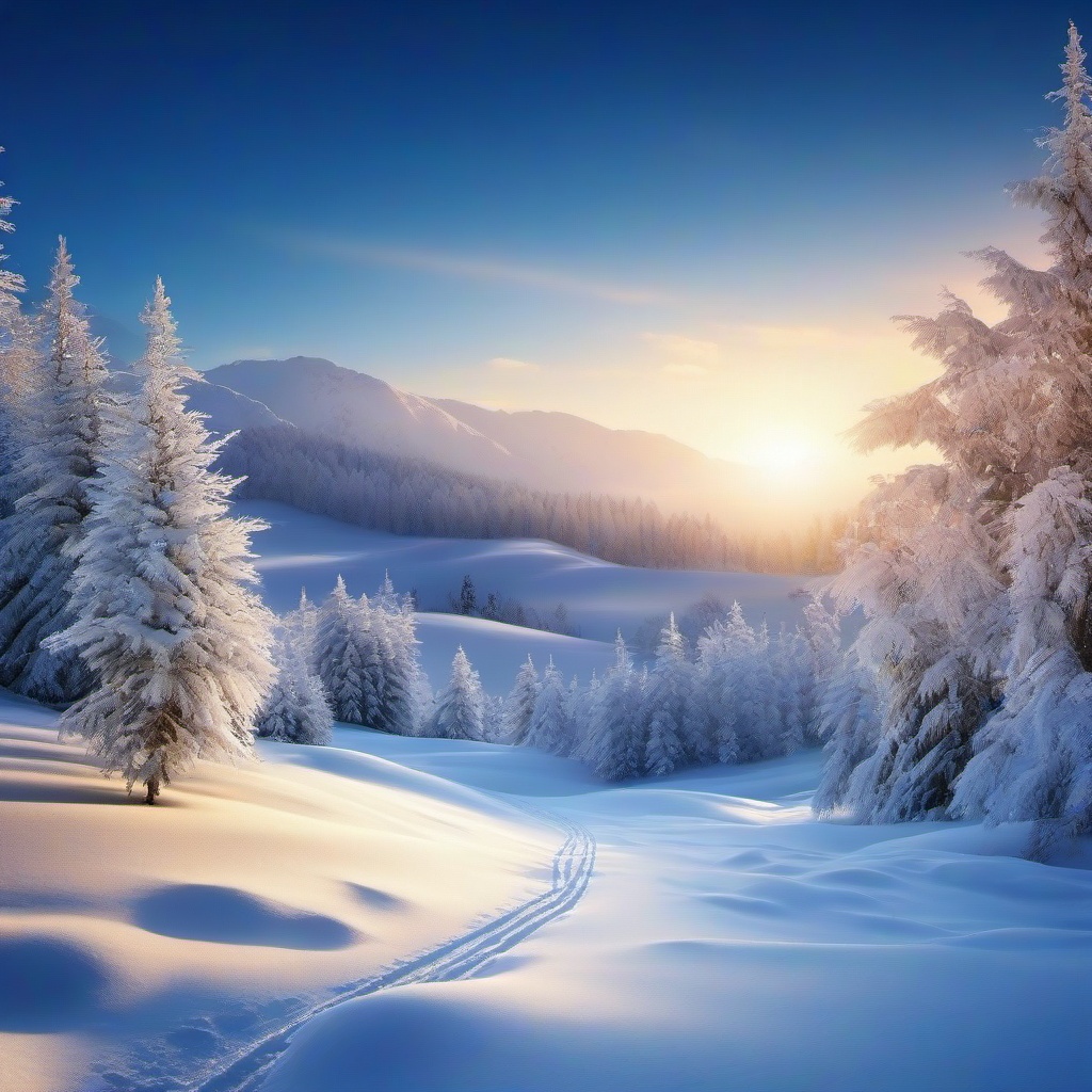 Snow Background Wallpaper - winter scene background  