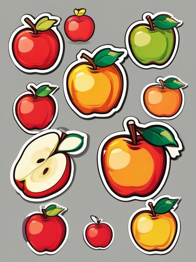 Sweet Apple sticker- Orchard Fresh Charm, , color sticker vector art