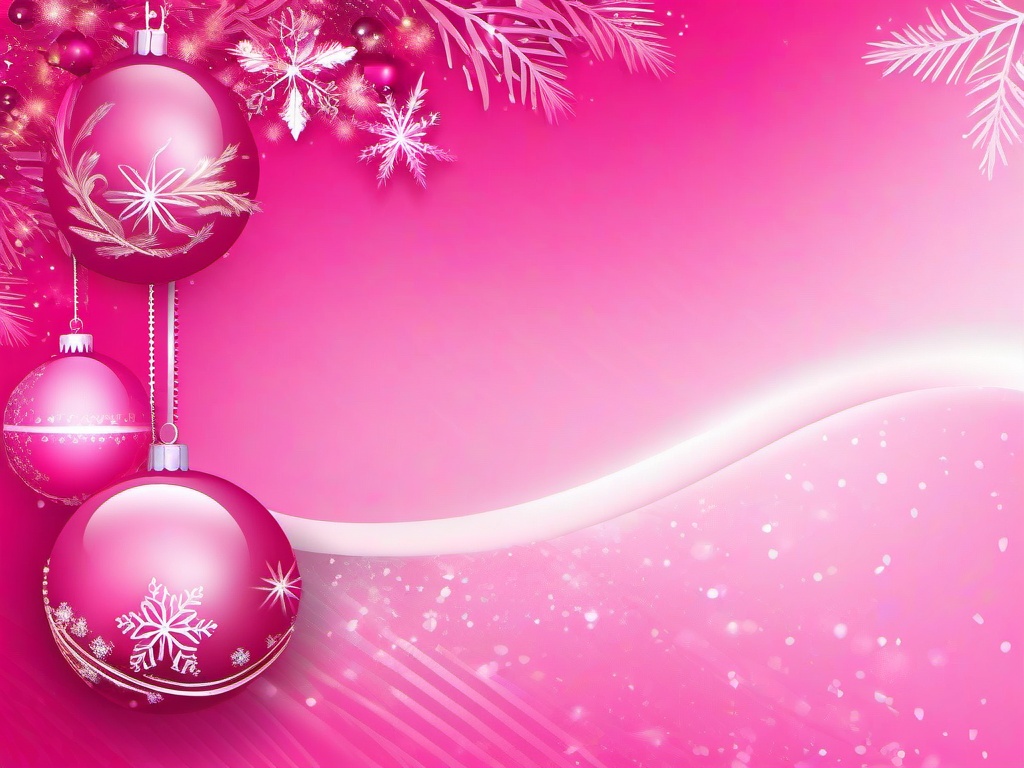 Pink Christmas Background  