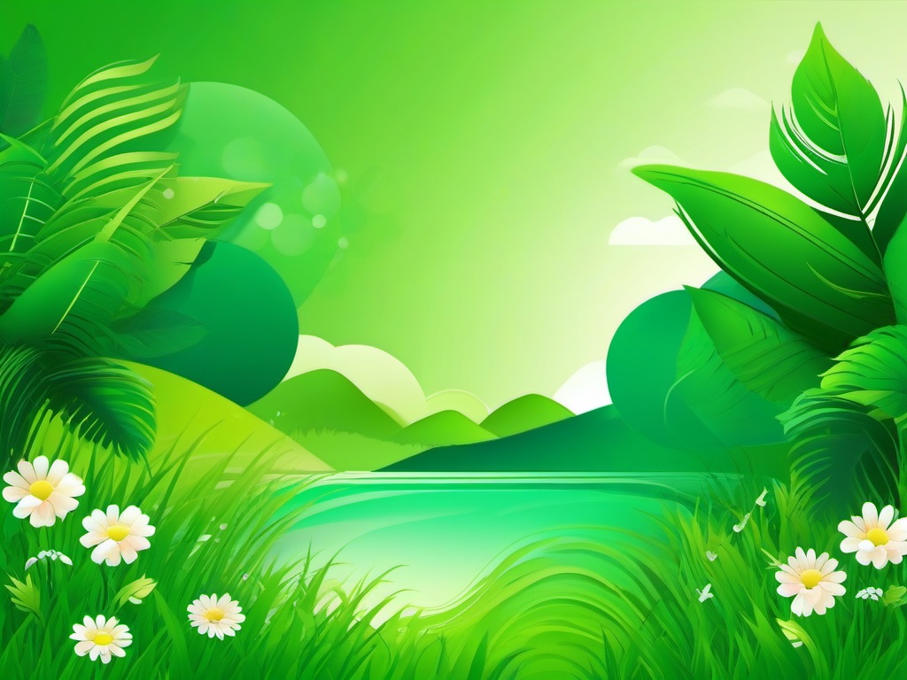 Green Summer Wallpaper  background