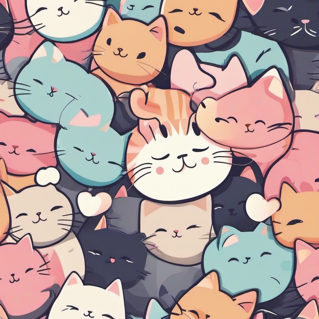 Cat Background Wallpaper - kawaii cat wallpaper iphone  