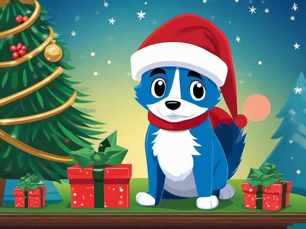 Bluey Christmas Wallpaper  